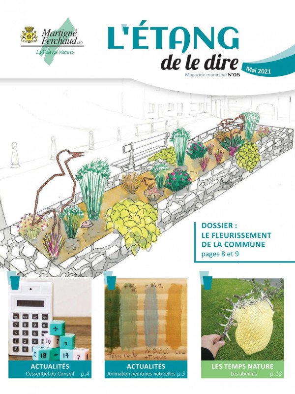 Couverture du magazine municipal de MArtigné-Ferchaud de mai 2021