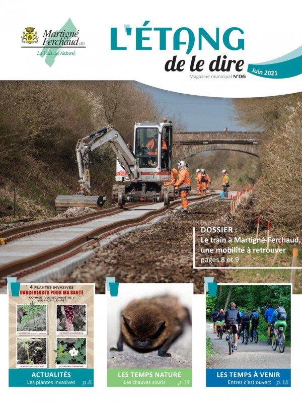 Couverture du magazine municipal de MArtigné-Ferchaud de juin 2021