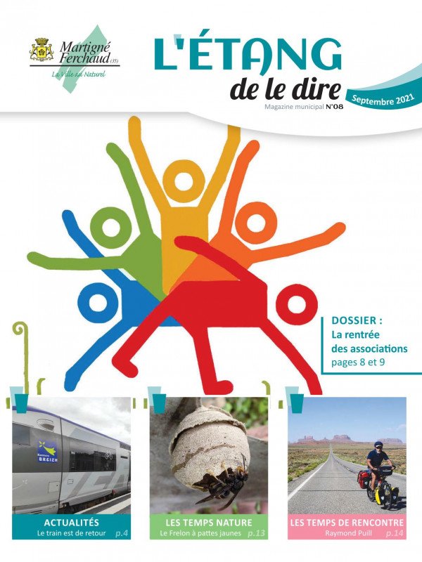 Couverture du magazine municipal de MArtigné-Ferchaud de septembre 2021